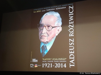 17.11.2021 r.  Odbył się wykład  Tatiany Hołownia na temat: 100-na rocznica urodzin Tadeusza Różewicza.